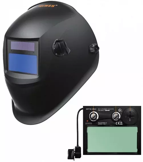 Маска сварщика Tecmen ADF - 715S 9-13 TM15 чёрная Маска сварщика Tecmen ADF - 715S 9-13 TM15 чёрная